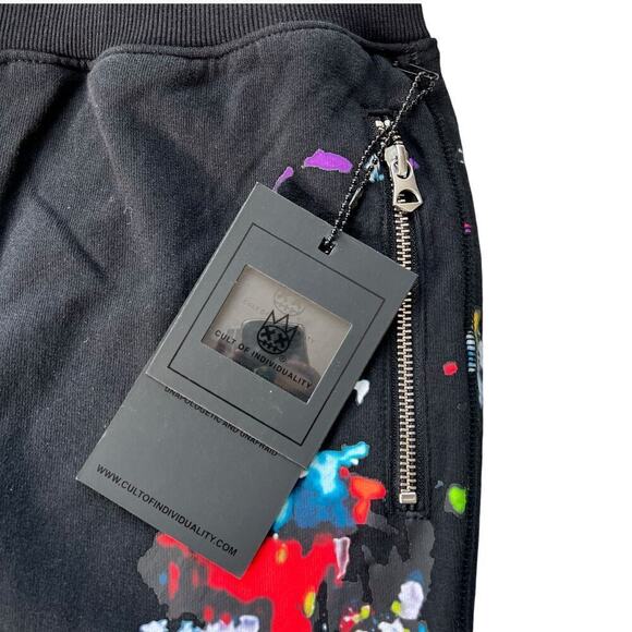 New Men’s Cult Of Individuality Splatter Jogger Size S - Picture 3 of 12